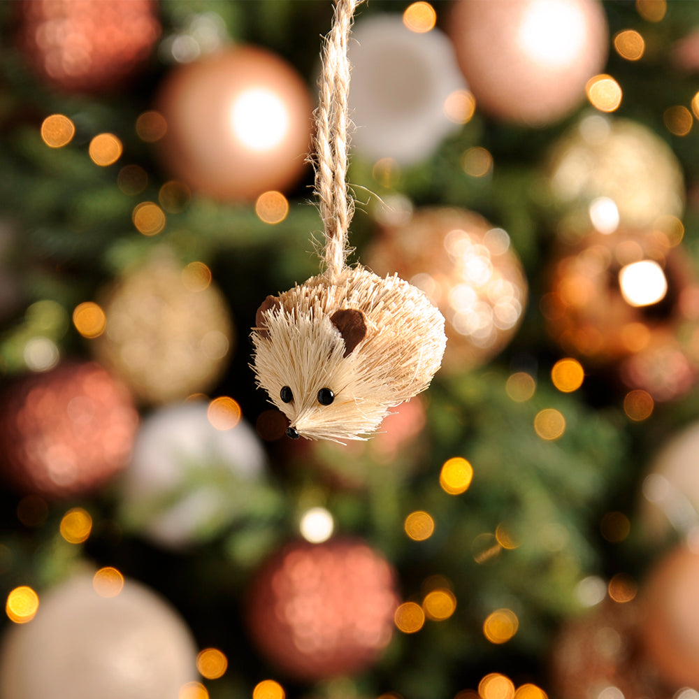 Bristle Hedgehog | Hanging Ornament | Mini Gift | Cracker Filler