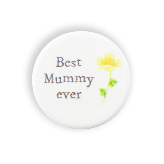 Best Mummy Ever | Floral Ceramic Mini Token | Mini Gift | Cracker Filler