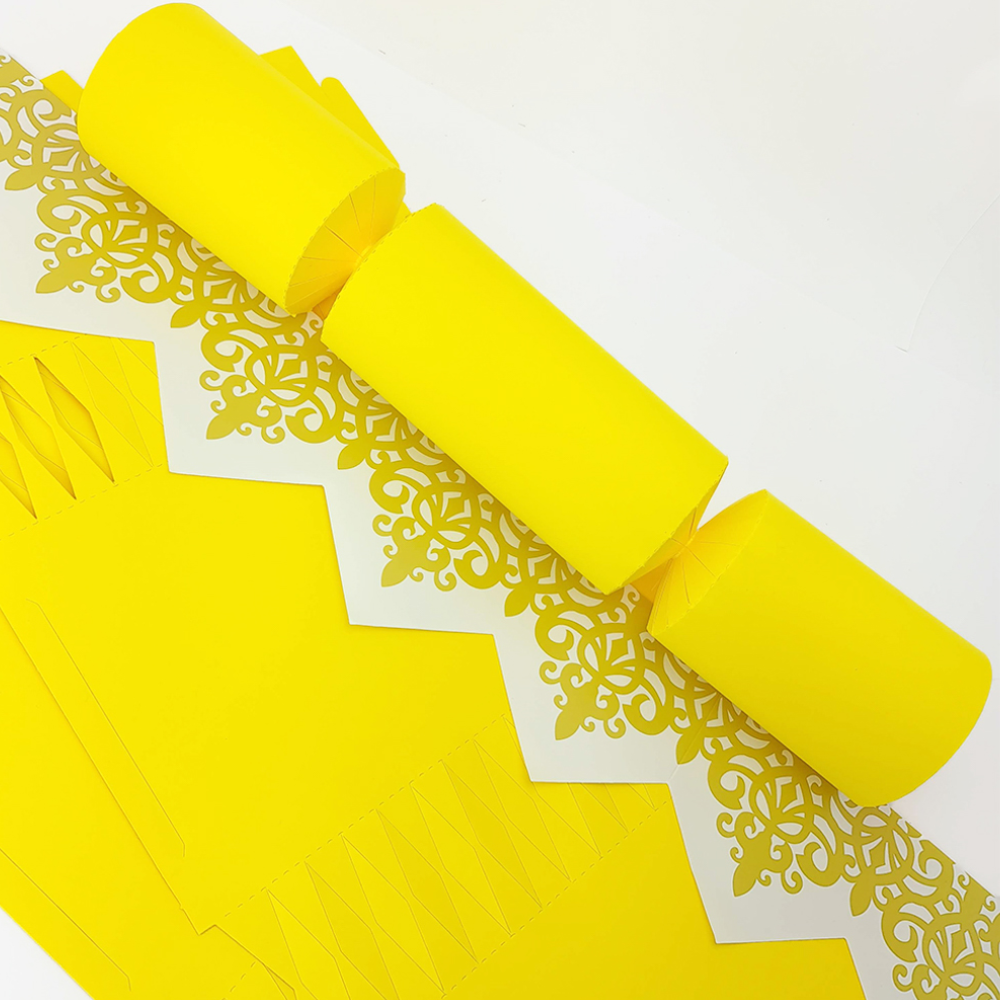 Bright Yellow | Cracker Making DIY Craft Kits | Make Your Own | Eco Recyclable