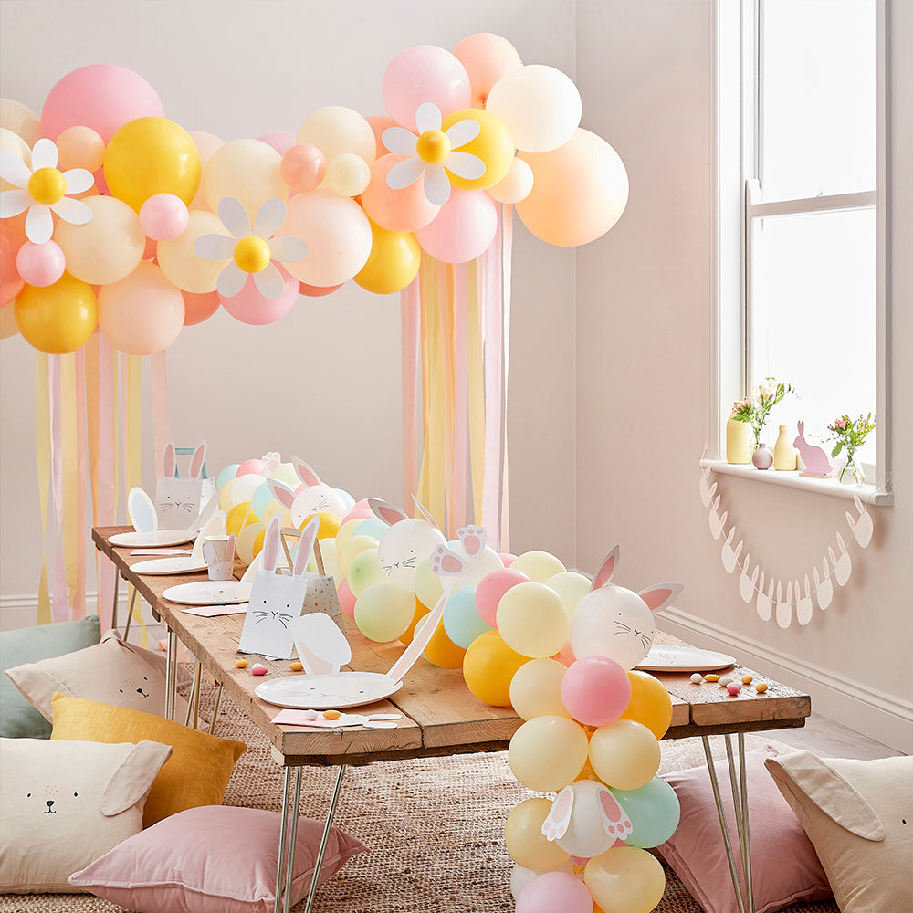 Pastel Daisy | Balloon Arch | Complete DIY Kit | 70 Balloons & Accessories