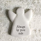 Always By Your Side | Guardian Angel | Ceramic Token | Cracker Filler | Mini Gift
