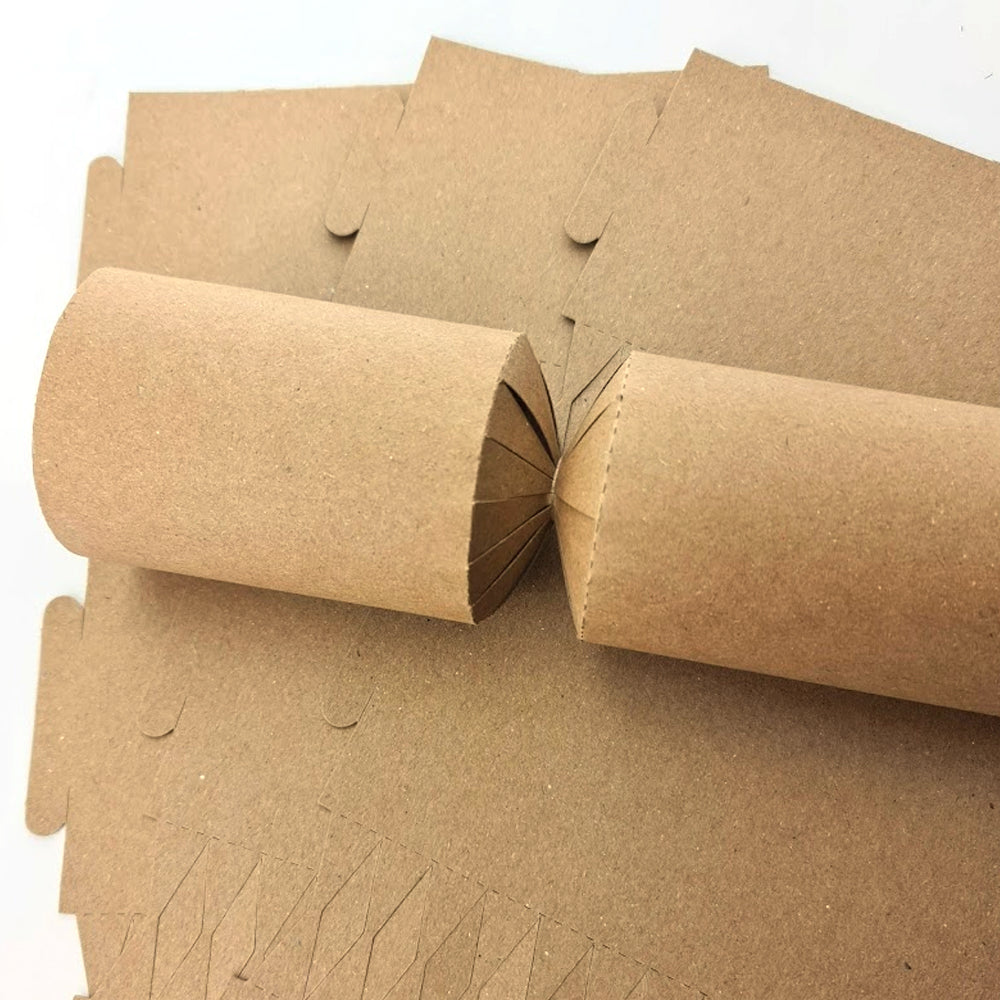 8 Large Natural Recycled Kraft Make & Fill Your Own Cracker Making Kit