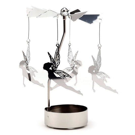 Fantasy Fairy | Rotating Carousel Spinning Tea Light Holder | Boxed Gift Idea