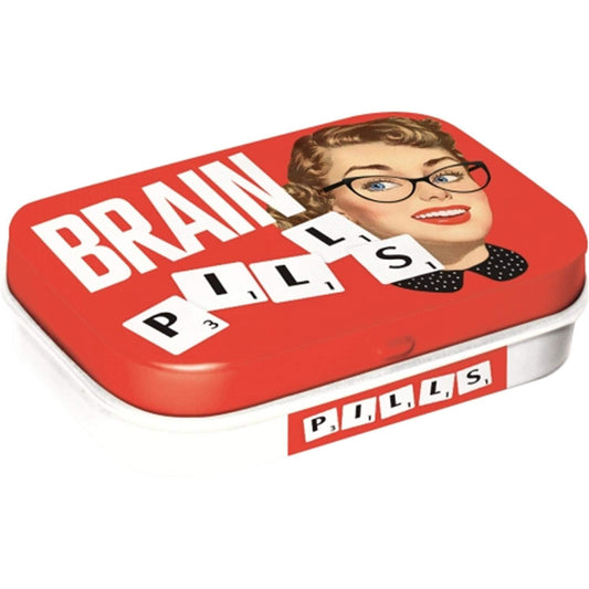 Brain Pills | 15g Sugar Free Mint Tin | Cracker Filler | Mini Gift