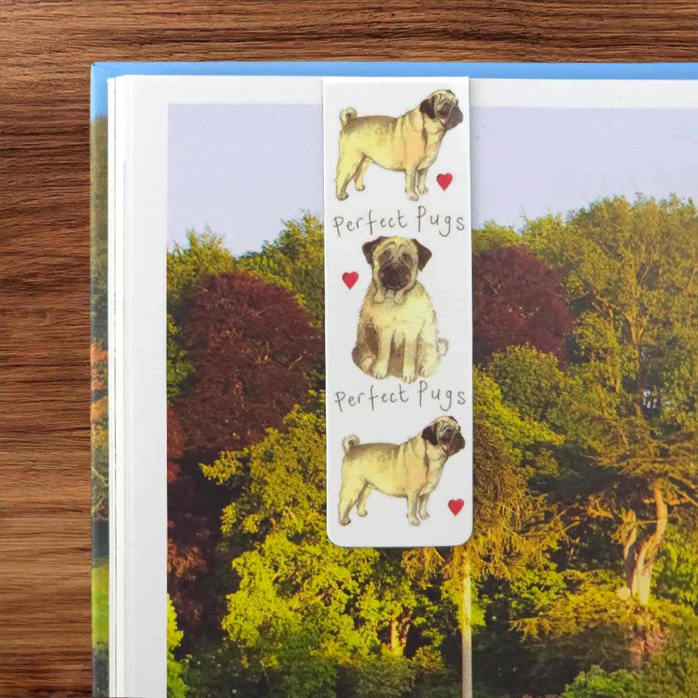 Perfect Pugs | Double Sided Magnetic Bookmark | Mini Gift | Cracker Filler