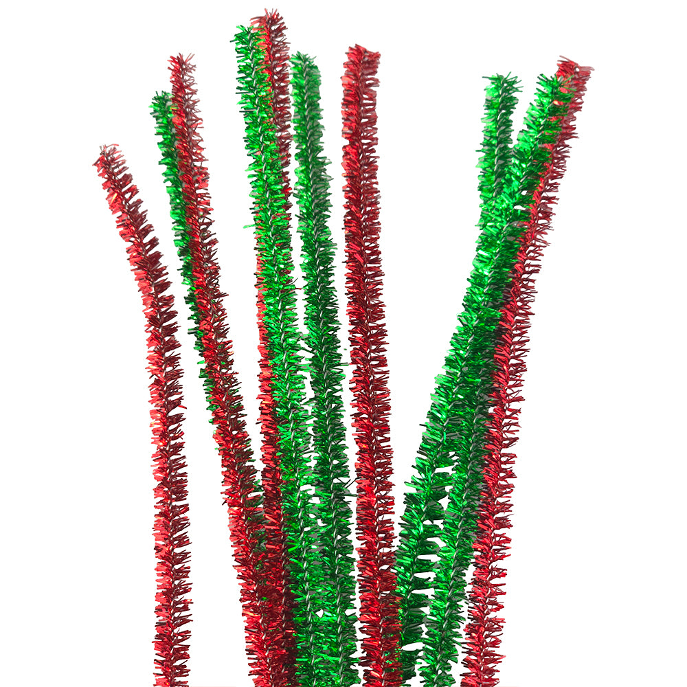 Single Colour | 30cm Craft Pipecleaners | Chenille Stems | 6mm Wide | Pack of 10