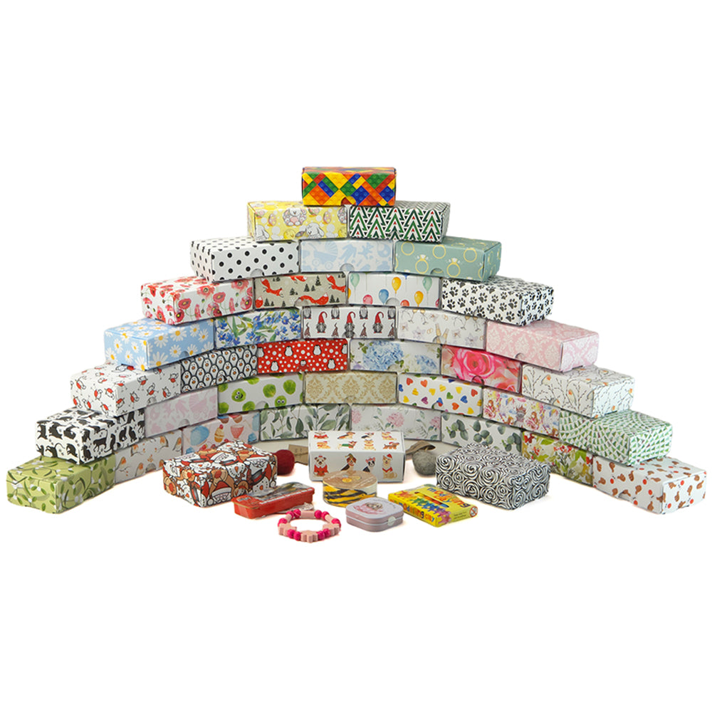 Christmas Tree Wave | Mini Gift Box | Soap Bar Sized | 6 Boxes | 57x88x30mm