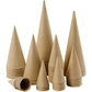 50 Assorted Open & Hollow Paper Mache Cones | Paper Mache Shapes | Papier Mache