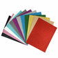Pack of 12 30x23cm Assorted 12 Colours Acrylic Glitter Felt Fabric Sheet for Crafts