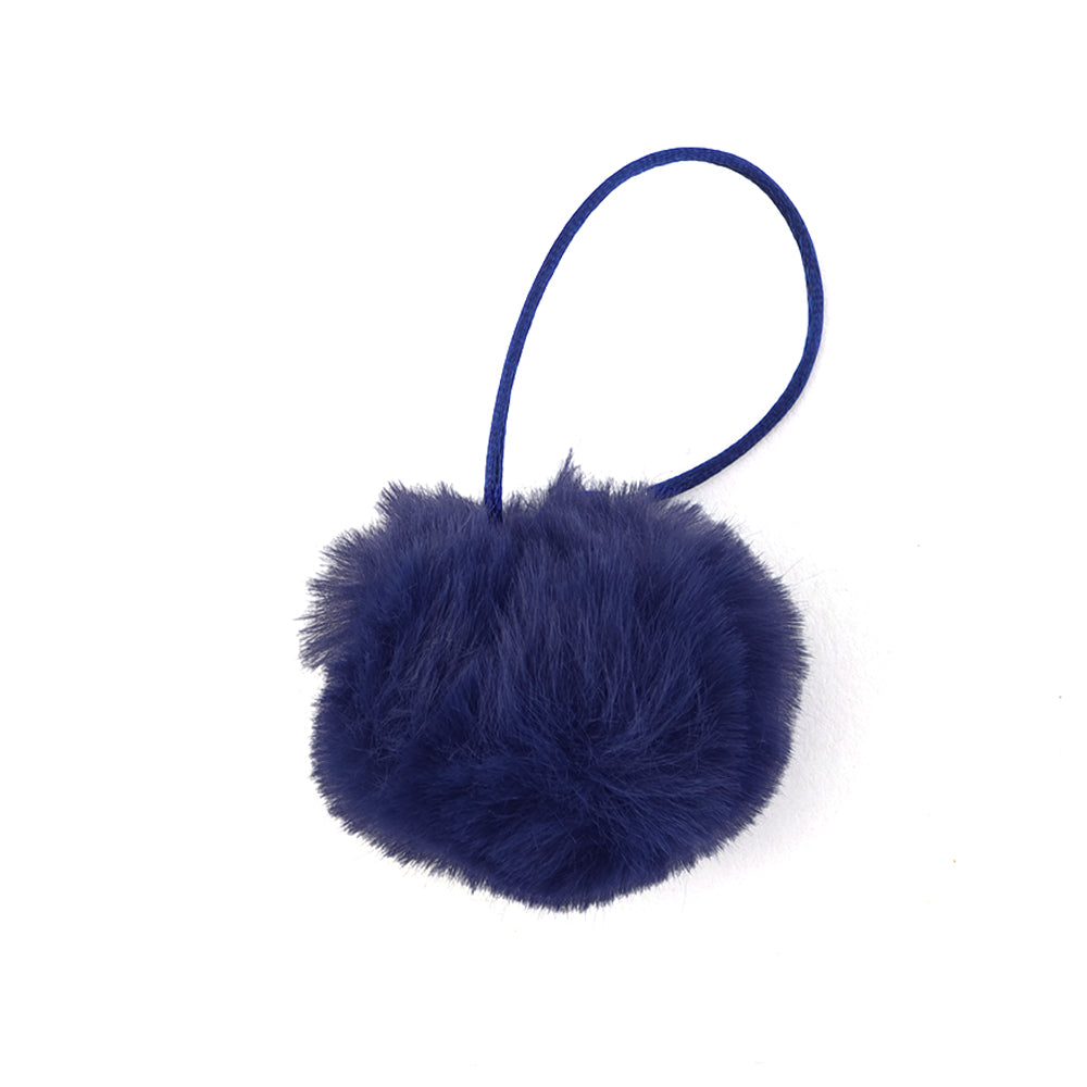 Hanging Faux Fur Pom Pom | 4cm Wide | Mini Gift | Cracker Filler