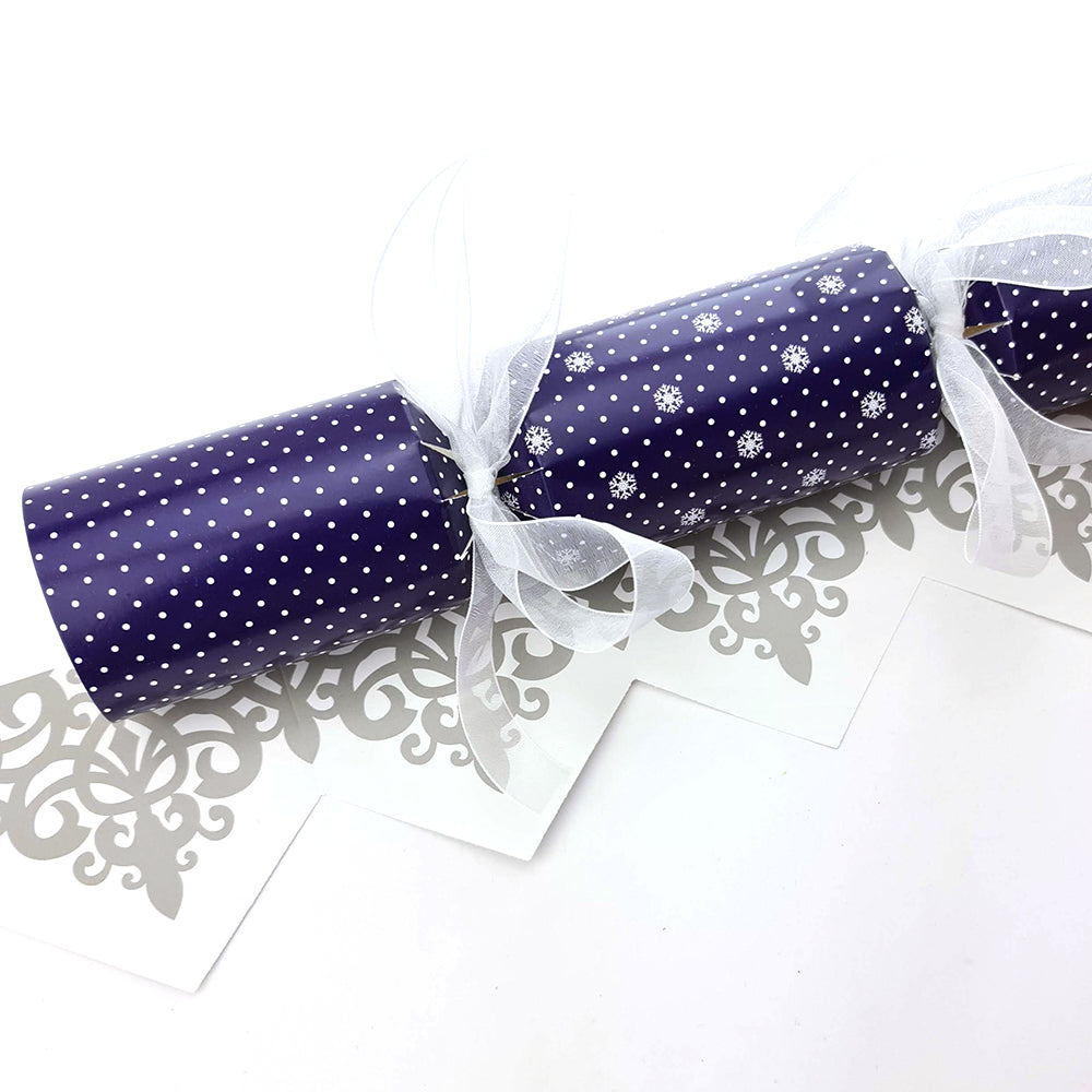 Dotty Snowflake| Christmas Cracker Making Craft Kit | Make & Fill Your Own