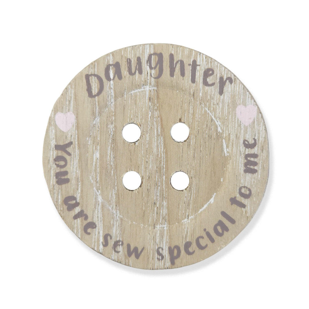 Daughter | You Are Sew Special | Wood Button Magnet | Mini Gift | Cracker Filler