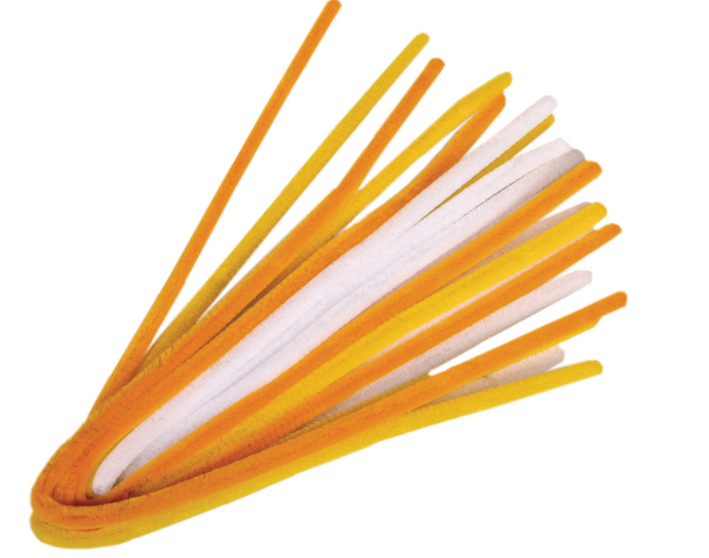 10 Pack 9mm Chunky Extra Long 50cm Pipe Cleaners | Chenille Stems