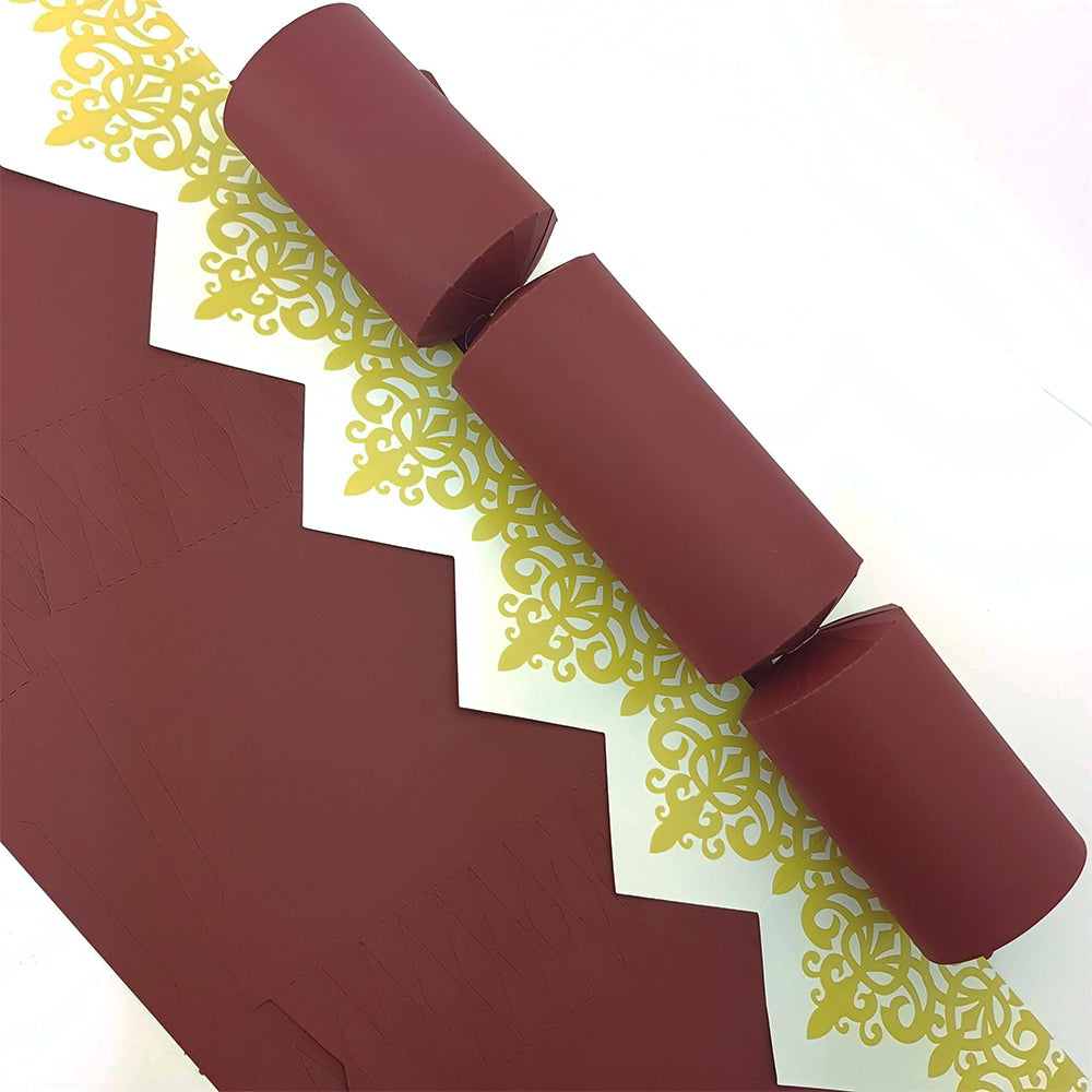 Burgundy Red | Cracker Making DIY Craft Kits | Make Your Own | Eco Recyclable