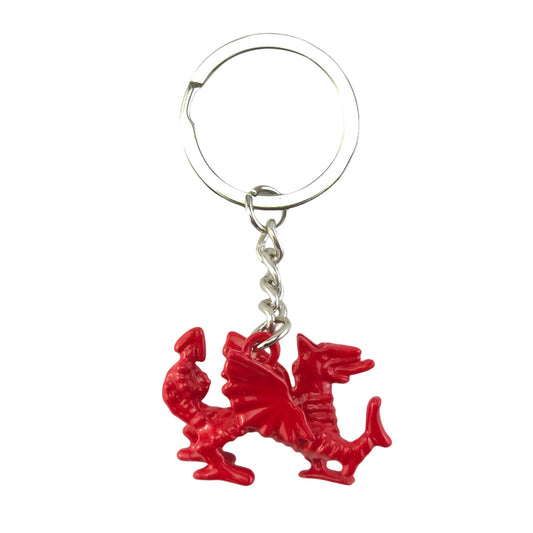 Welsh Dragon | Red Metal Keyring | Mini Gift | Cracker Filler