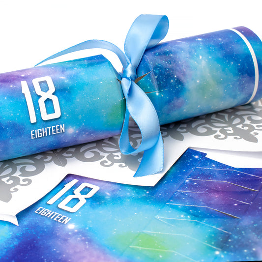 6 Large Galaxy - 18th Birthday Cracker Making Craft Kit - Make & Fill Your Own