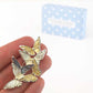 Contemporary Butterflies Brooch | 6.5cm Wide | Mini Gift | Cracker Filler