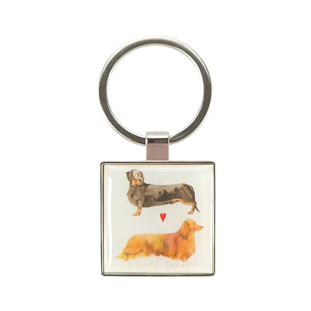 Dachshunds | Sausage Dogs | Metal Keyring | Mini Gift | Cracker Filler