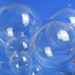 70mm | Single | Fillable Two-Part Transparent Plastic Bauble | Christmas Ornament