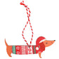 Sausage Dog | Dachshund Wooden Christmas Decoration | Mini Gift | Cracker Filler