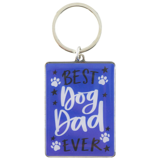 Best Dog Dad Ever | Metal Keyring | Mini Gift | Cracker Filler