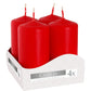 Red | Pillar Candles | Choose 60mm to 250mm Tall