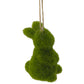 Green Flocked Easter Bunny | Hanging Easter Tree Decoration