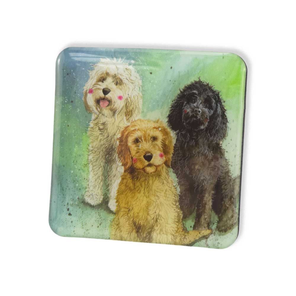 Trio of Cockapoos | Fridge Magnet | Mini Gift | Cracker Filler