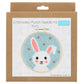 Springtime White Rabbit | Embroidery & Punch Needle Craft Kit | Gift Boxed Set