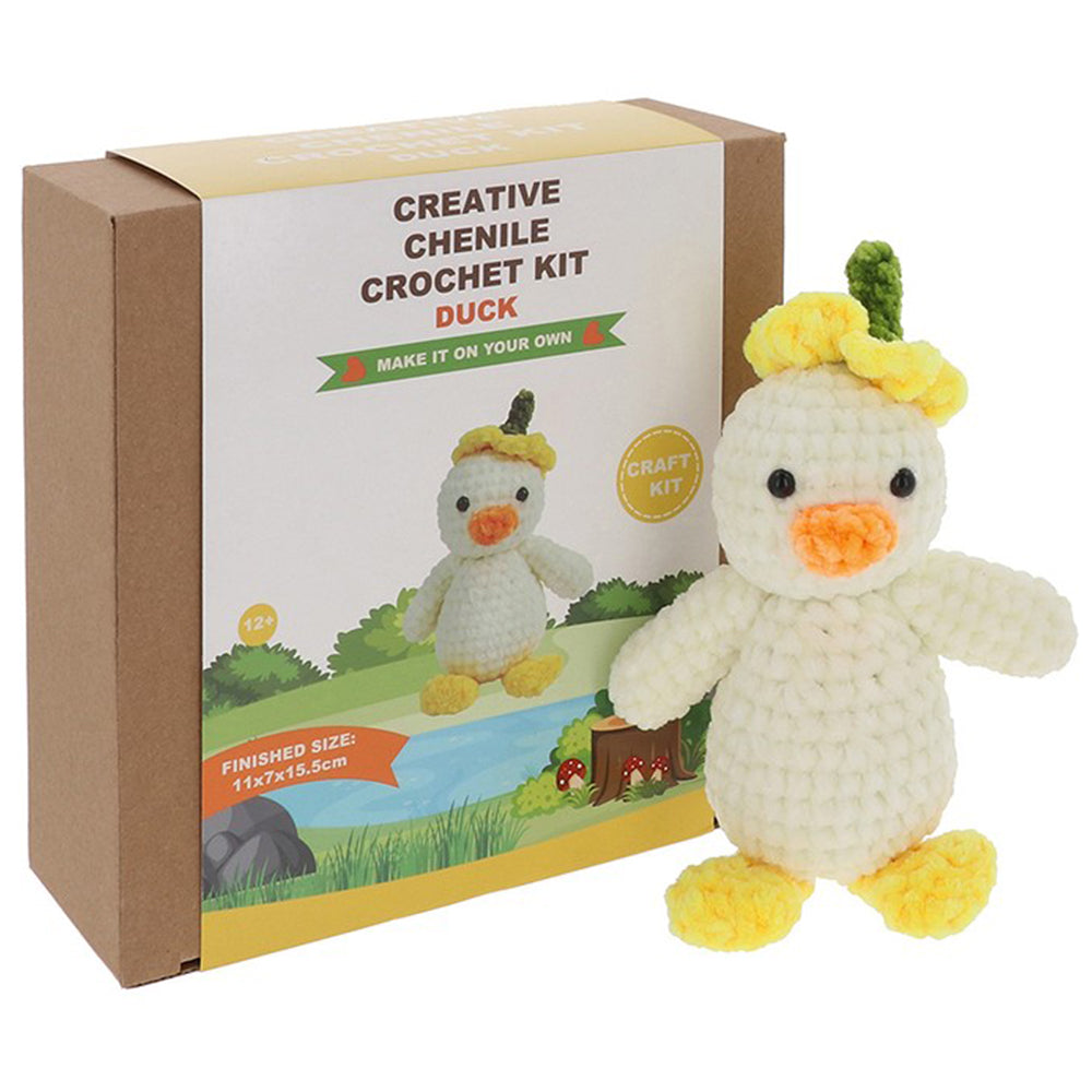 Cute Duck | Complete Crochet Craft Kit | Older Kids & Beginners