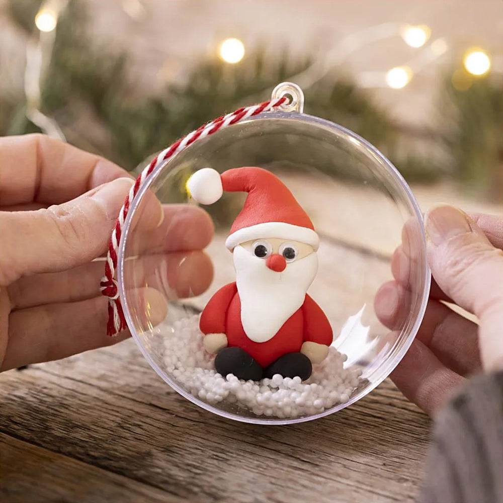 Santa Ornament Bauble | Kids Christmas Modelling Craft Kit