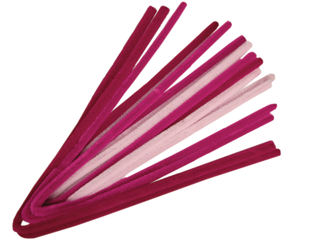 10 Pack 9mm Chunky Extra Long 50cm Pipe Cleaners | Chenille Stems