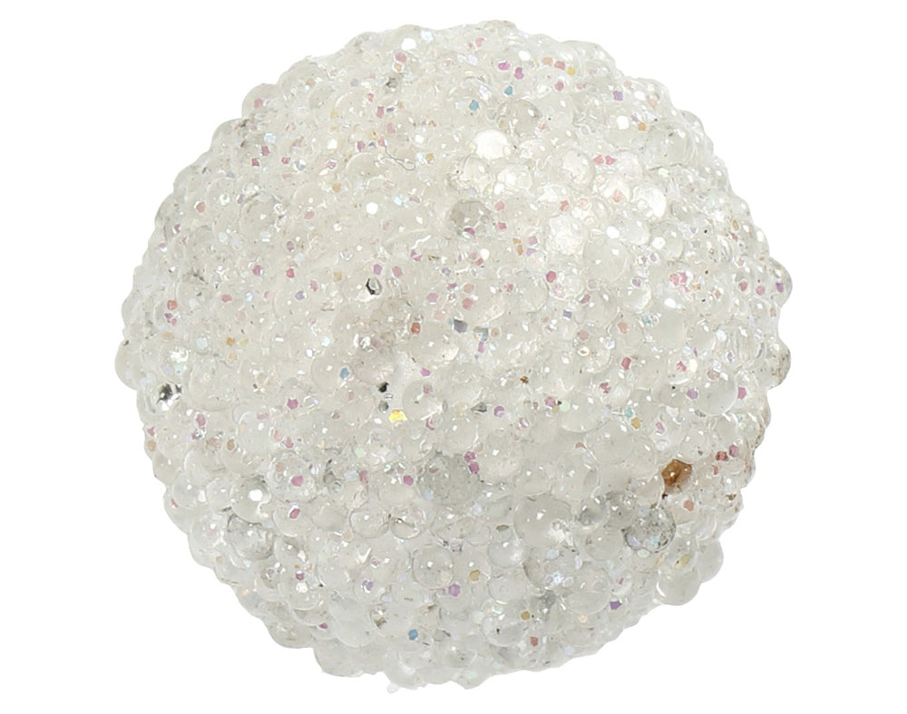 12 Wired White Glittered Berries for Christmas Wreaths & Faux Floristry