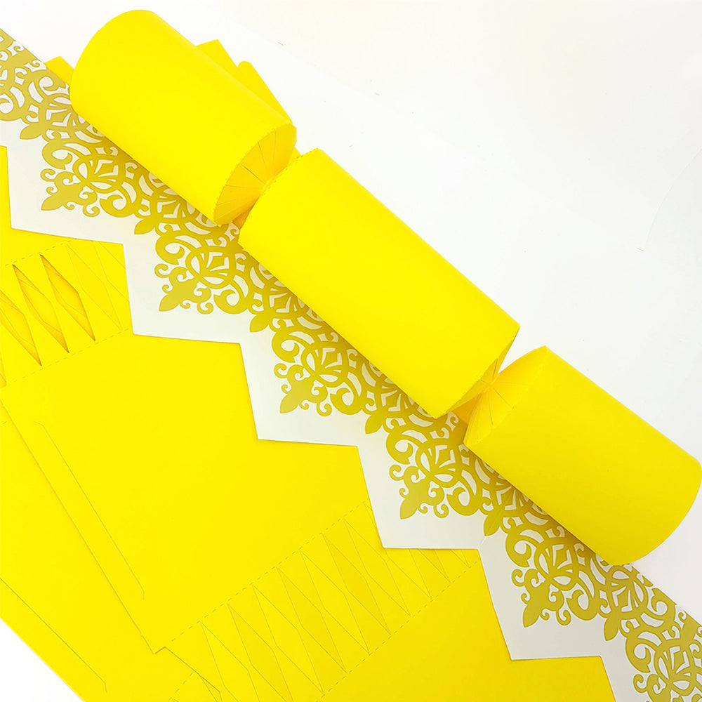 Bright Yellow | Cracker Making DIY Craft Kits | Make Your Own | Eco Recyclable