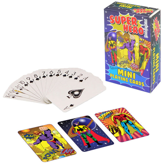 Super Hero | Little Playing Cards for Kids | Mini Gift | Cracker Filler