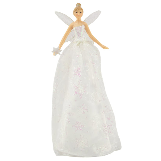 Iridescent Sparkling Fairy | Tree Topper | Large 29cm Tall | Gisela Graham