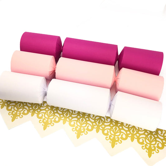 Pretty in Pink | Craft Kit to Make 12 Crackers | Recyclable | Cracker Making
