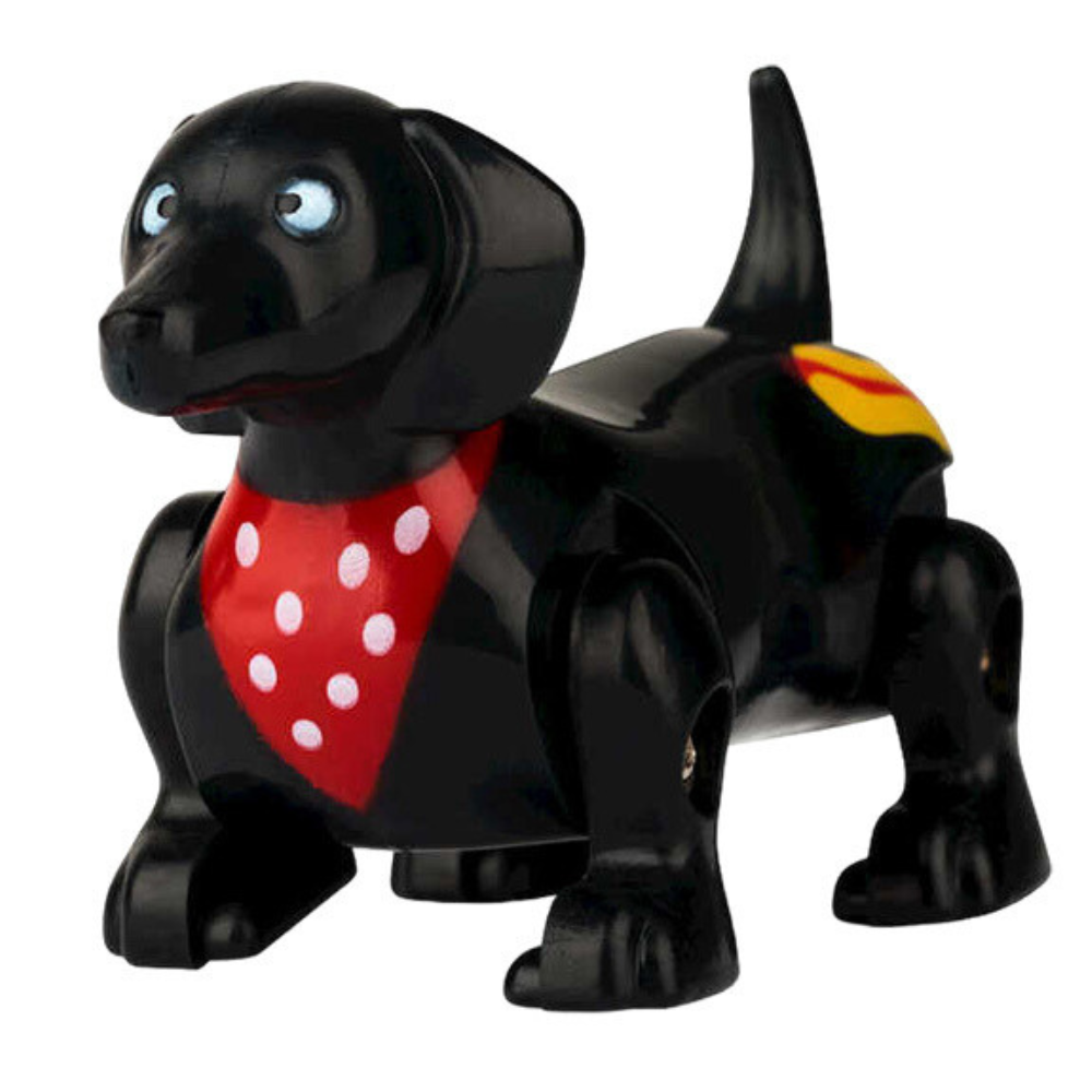 Wind Up & Go Sausage Dog | Black | Mini Gift | Cracker Filler