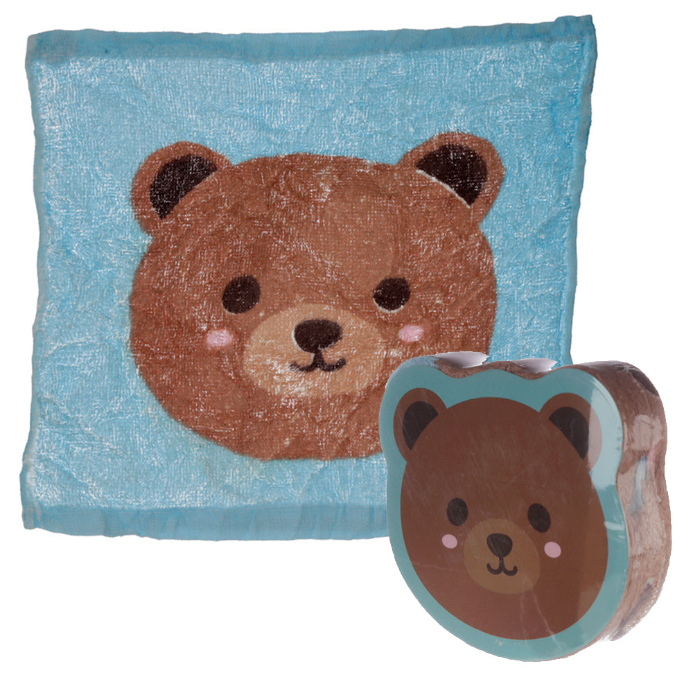 Bear or Panda | Compressed Flannel | Single | Mini Gift | Cracker Filler