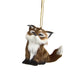Single 7cm Faux Fur Fox Christmas Tree Bauble Ornament | Gisela Graham