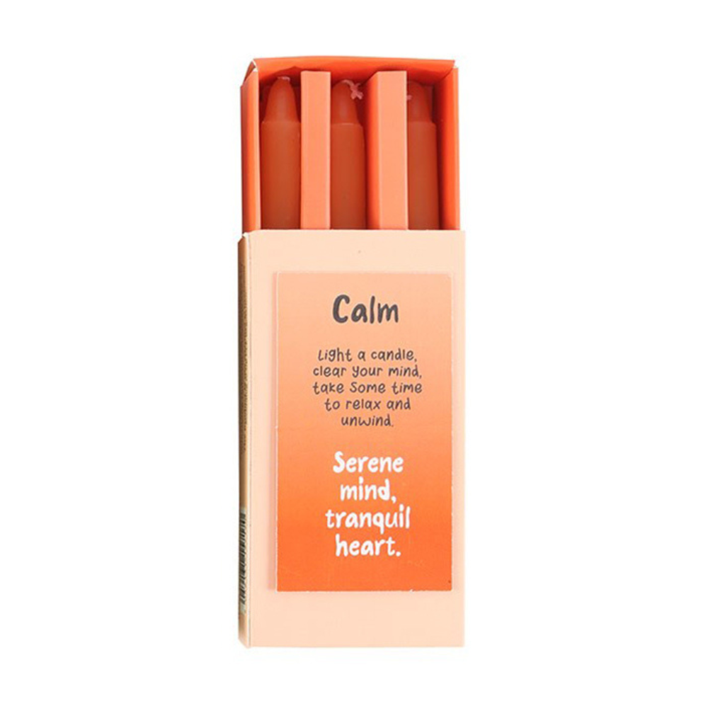 Calm | 3 Affirmation Candles & Holder | Oversized Matchbox of Mindfulness