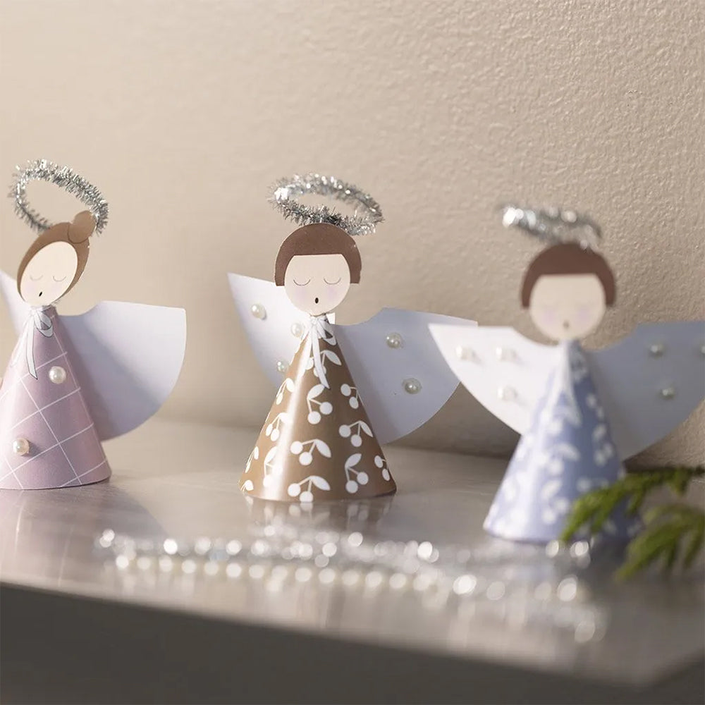 Paper Angels Craft Kit | Makes 4 | Kids Christmas Activity