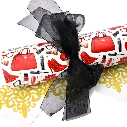 Lady In Red | 6 Large Bowtastic Crackers | Make & Fill Your Own