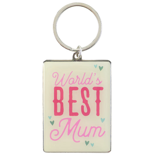 World's Best Mum | Metal Keyring | Mini Gift | Cracker Filler