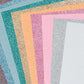 10 Assorted Sheets of A4 Pastel Glitter Craft Foam - 2mm Thick