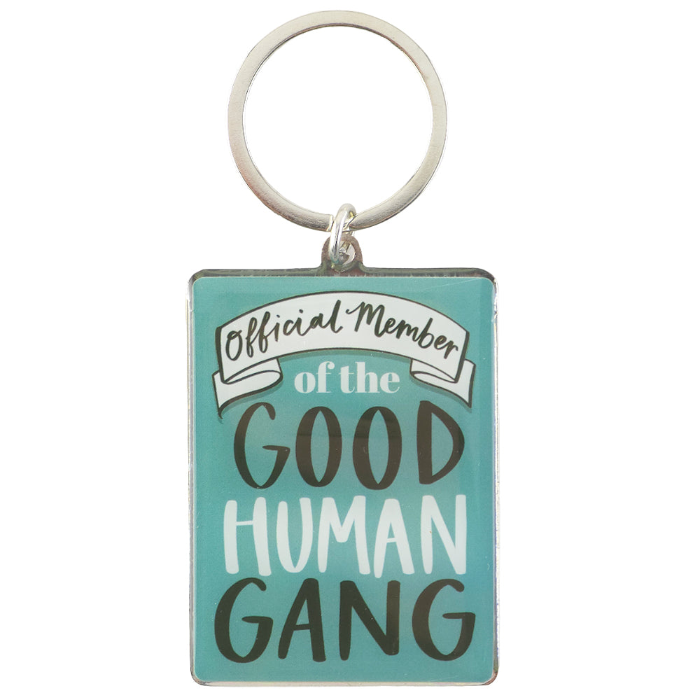 Official Member | Good Human Gang | Metal Keyring | Mini Gift | Cracker Filler