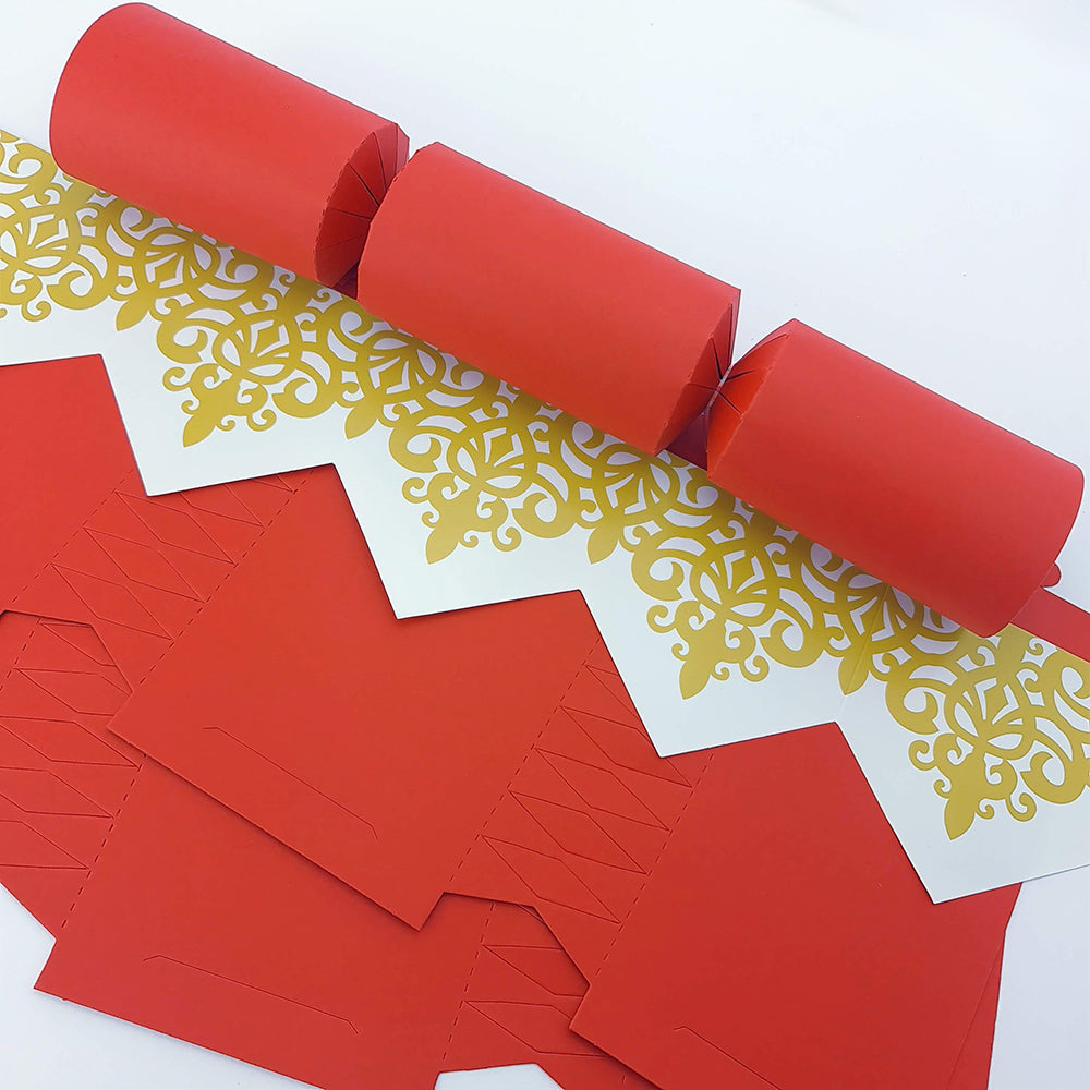 Rich Red | Cracker Making DIY Craft Kits | Make Your Own | Eco Recyclable
