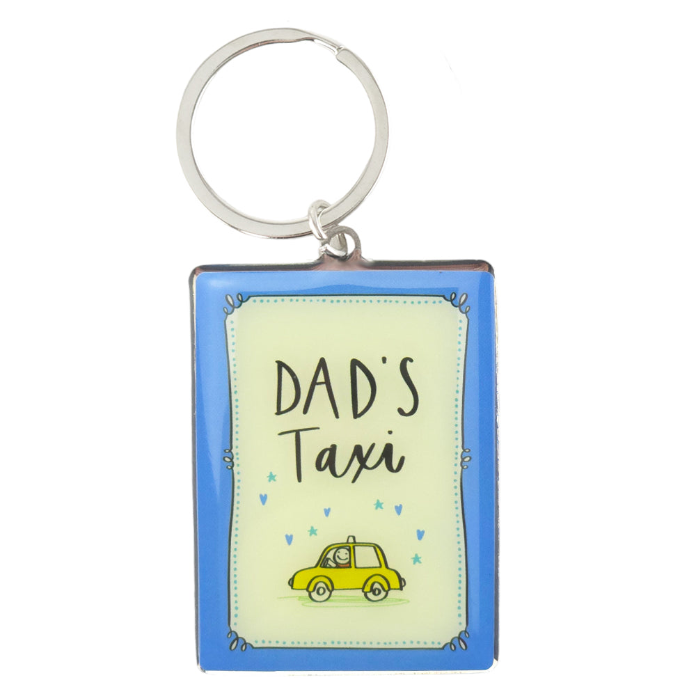 Dad's Taxi | Metal Keyring | Mini Gift | Cracker Filler