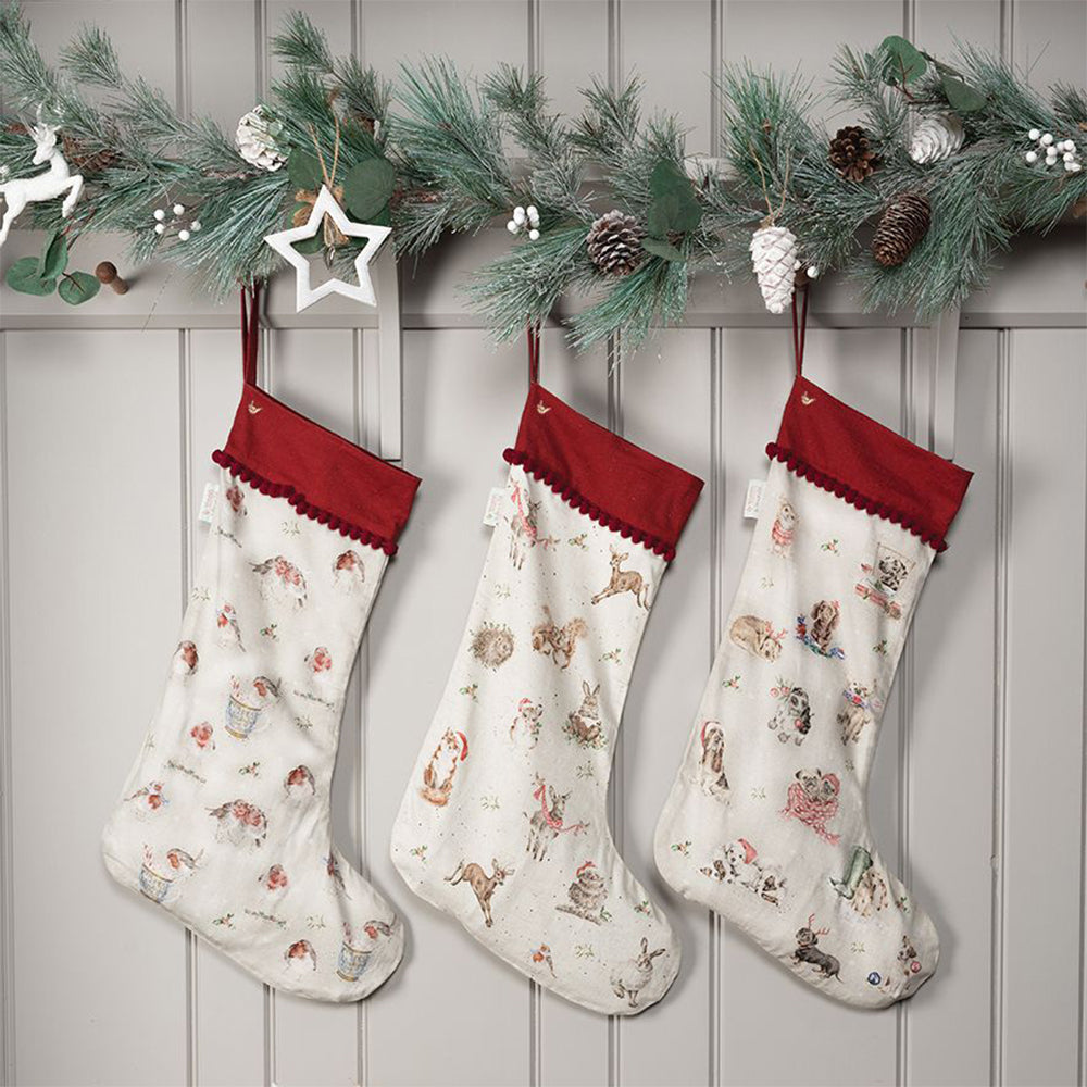 Seasons Tweetings | Gorgeous Robins | Luxury Christmas Stocking | Wrendale Designs