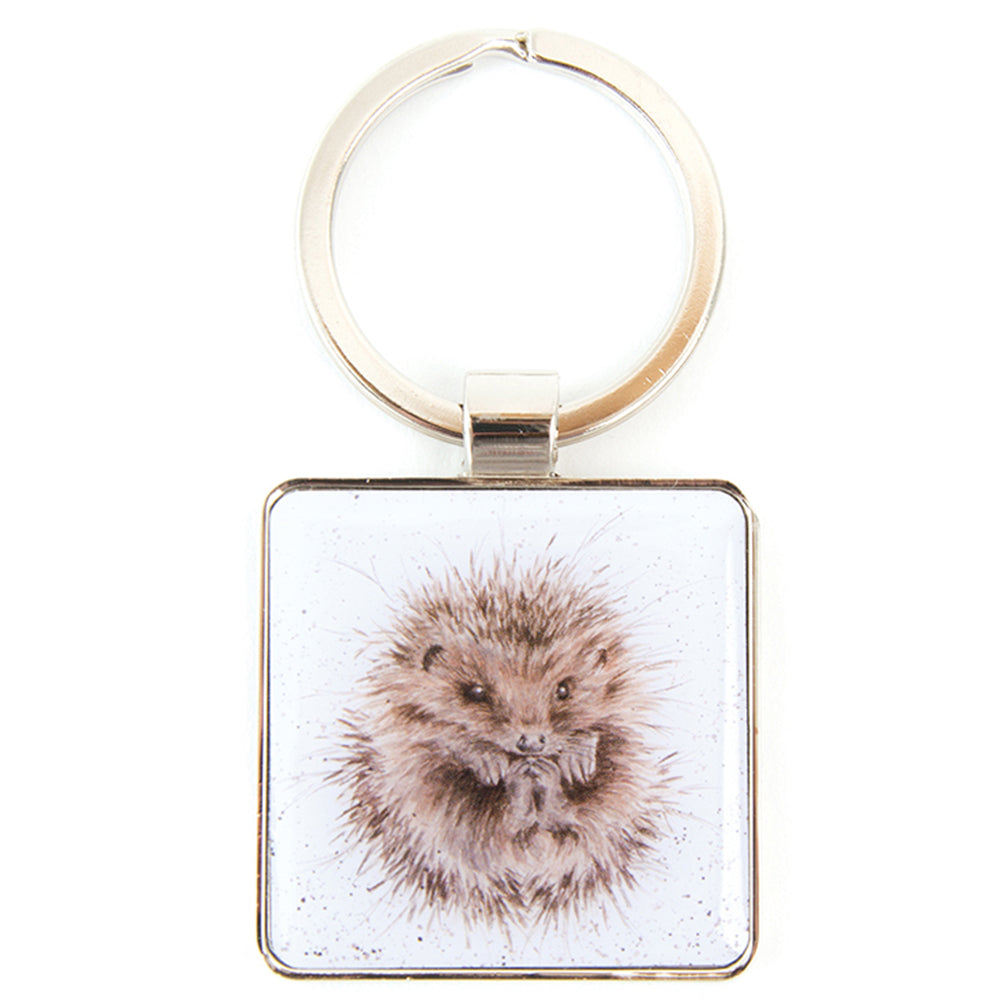 Wrendale Designs 'Awakening' Hedgehog Metal Keyring | Cracker Filler | Mini Gift